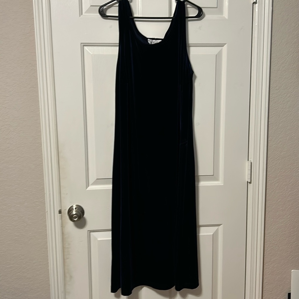 Ronni Nicole II by Ouida Blue Sleeveless Dress 16W